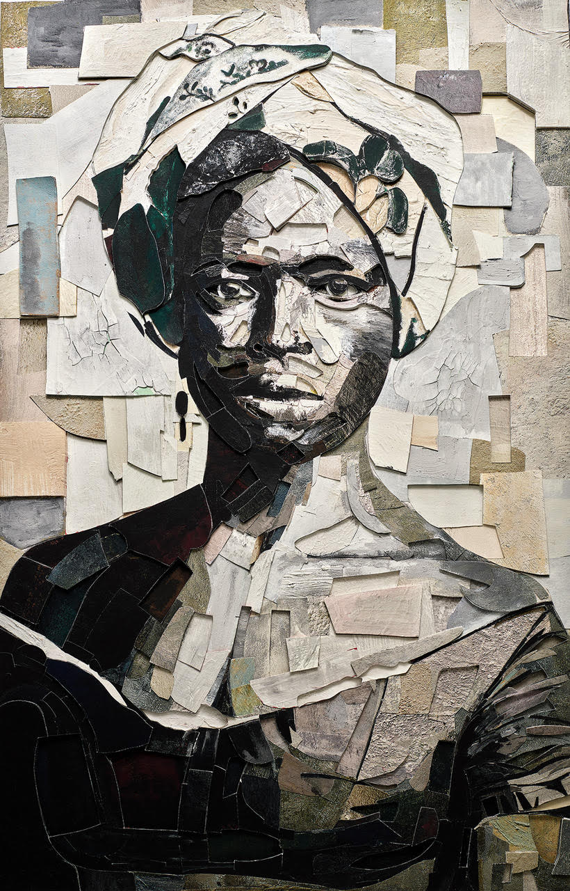 Vik Muniz - Black Woman in a Turban. After Alberto Henschel