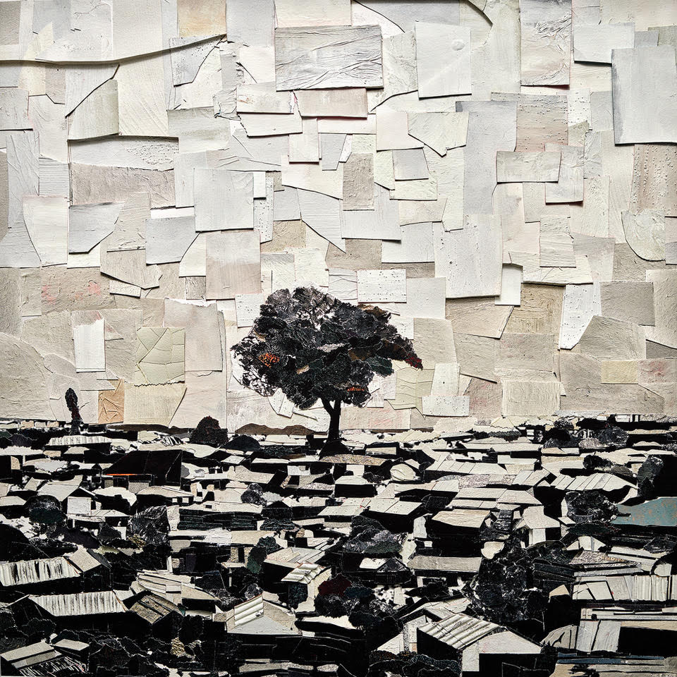 Vik Muniz - Tree (Refugee Camp)